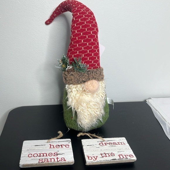 Hobby Lobby Dresses & Skirts - Christmas Decor Santa gnomb NWT and wooden signs Hobby Lobby